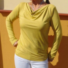 Tričko s vodou - barva hořčicová S - XXXL