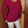 Tričko s dlouhým rukávem - barva vínovo-fialová (bavlna)