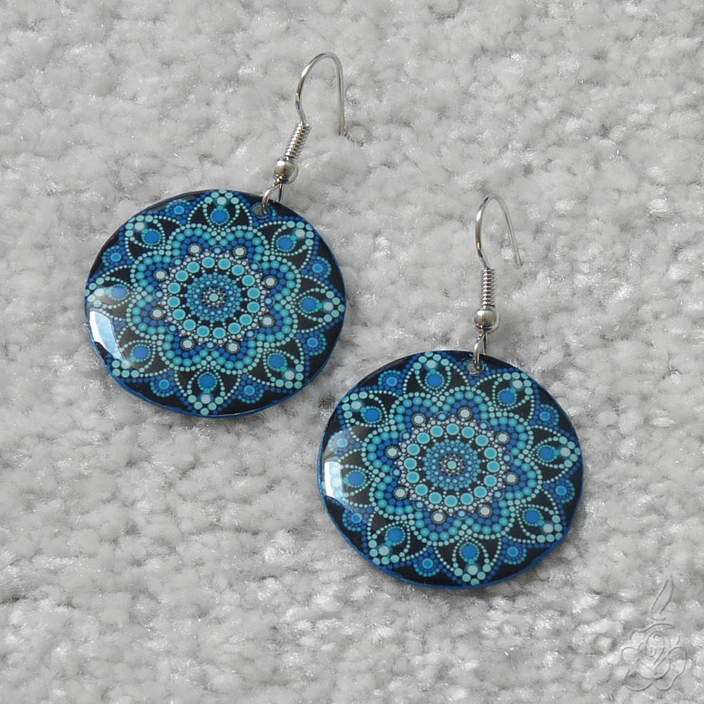 Velké náušnice s mandalou