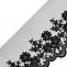 Vyšívaná krajka na monofilu šíře 90 mm (1m) - černá