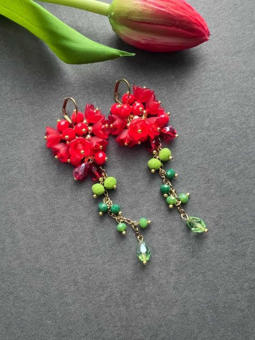 Rybízkové náušnice