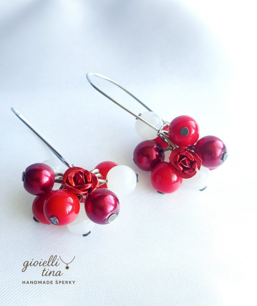 Náušnice Třešňové Kvítí