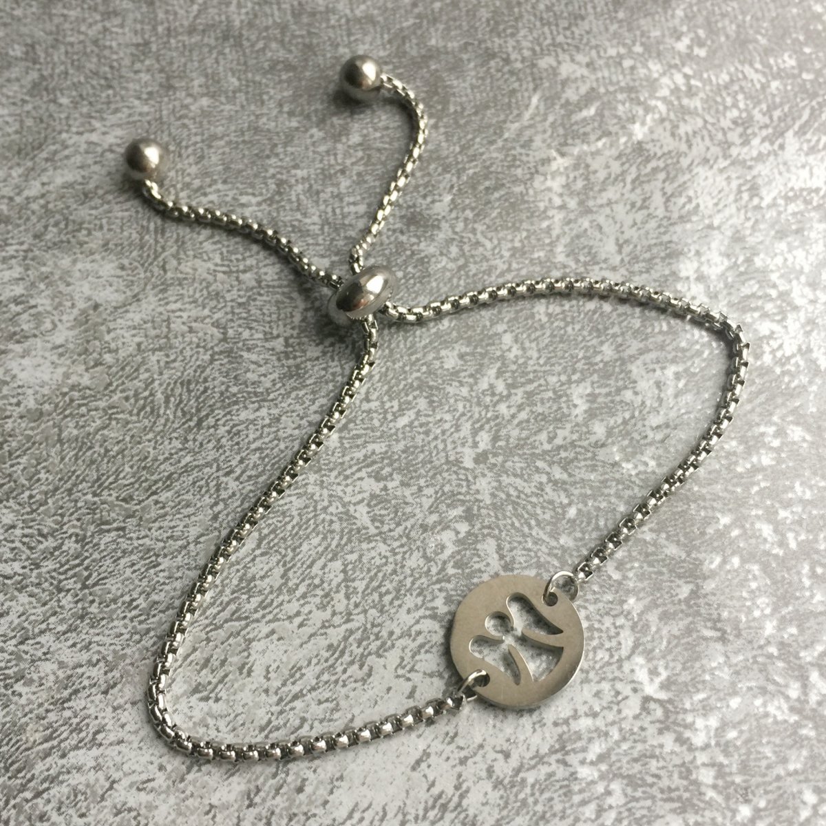 Náramek s andělem - S. Steel