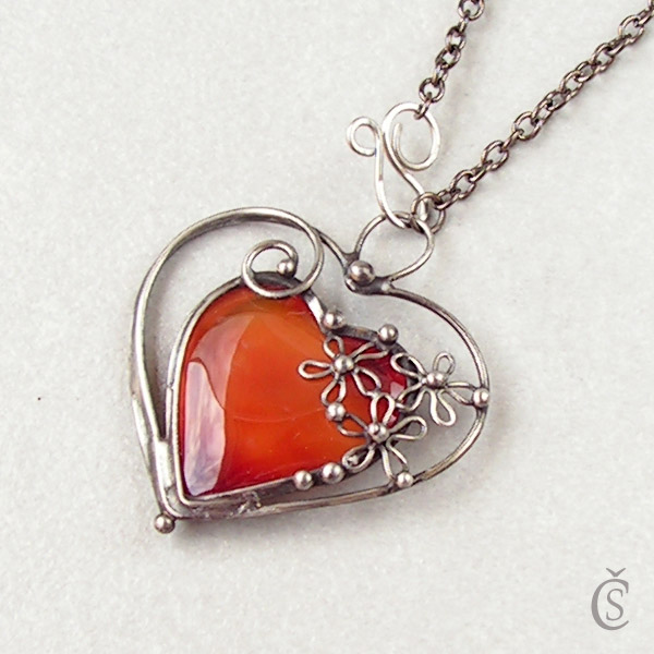 Achátkové srdíčko