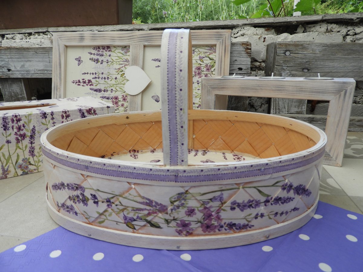 Košík levandulový