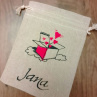 Malovaný dárkový pytlík - Jana