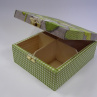 Dřevěná krabička - 4 přihrádky - Zelená je dobrá