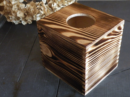 Krabička na kapesníky - Krása dřeva přírodní