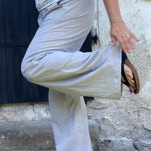 Lněné kalhoty 
