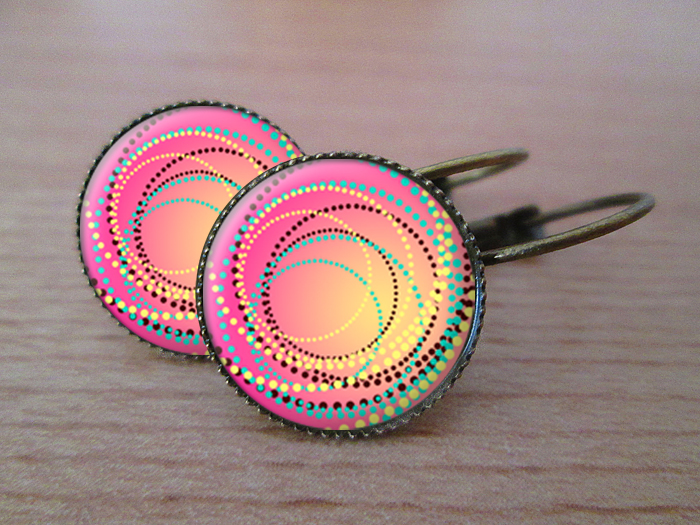 VINTAGE VISACÍ NÁUŠNICE - Dobronáladové