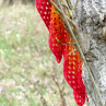 háčkovaný šátek - v barvách duhy