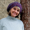 Pletený baret - hrátky s barvami