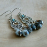 Náušnice - flekaté kapičky