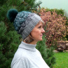 Pletená čepice - v barvě borovice