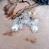 Náušnice - říční perly a křišťál