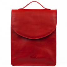 Kožený batoh červený - 20%