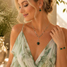 Smaragdová elegance – ručně tvořený šperkový set