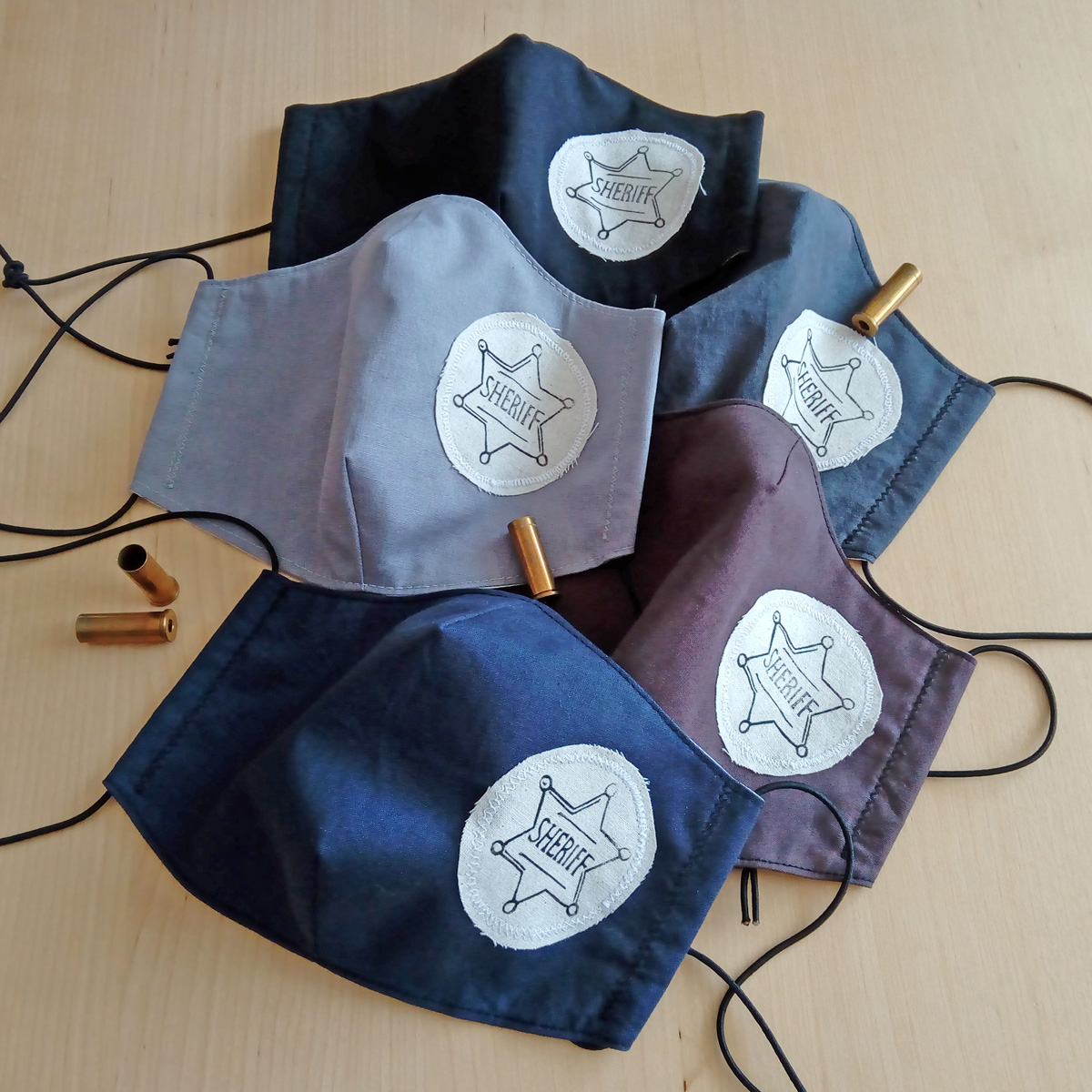 Šerifské roušky, sada 5 ks