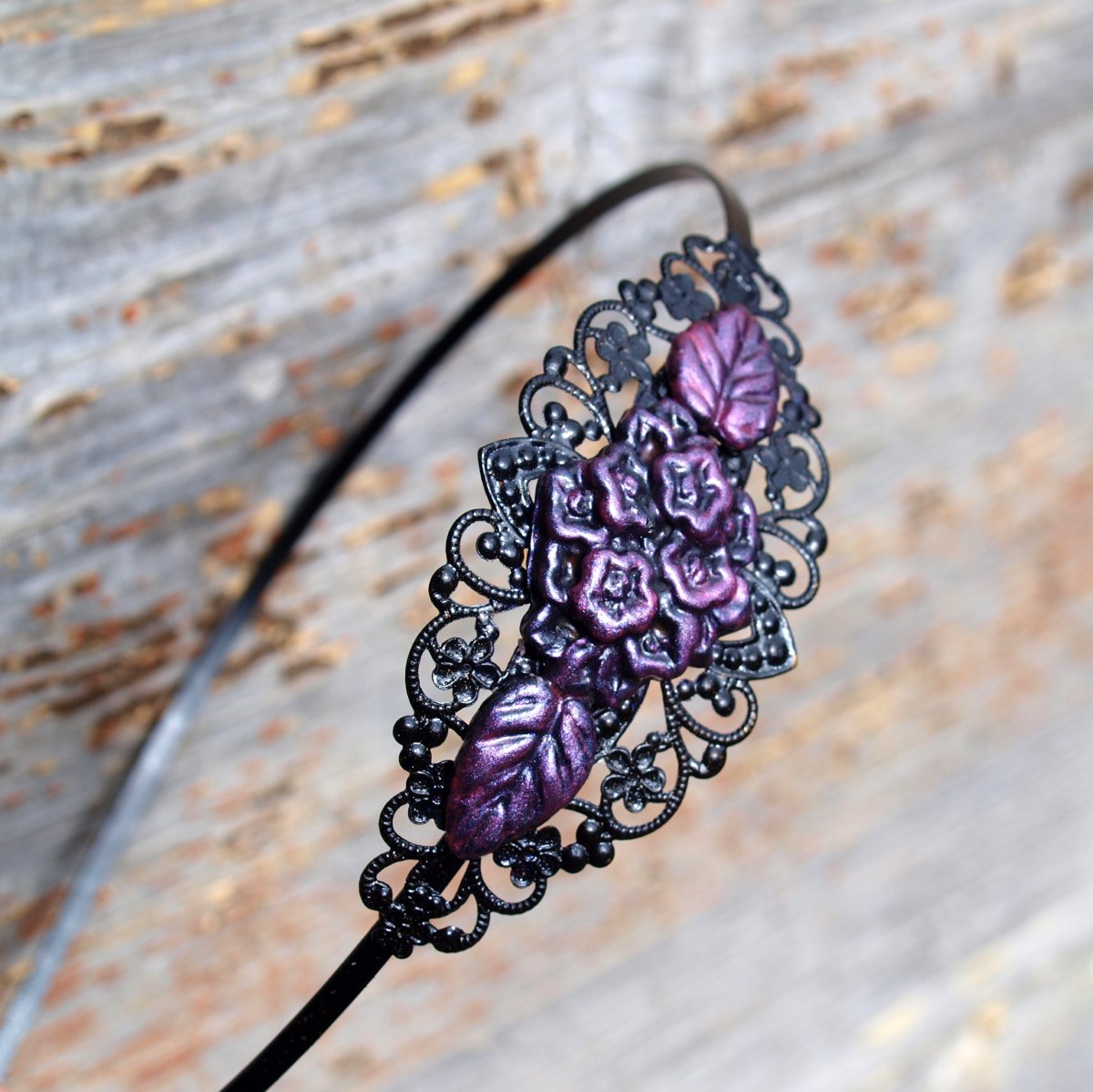 Čelenka růžové kytičky