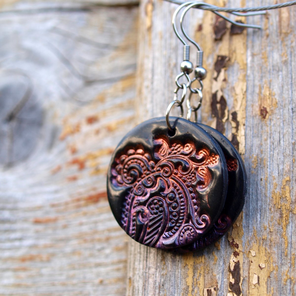 Náušnice - Temný orient