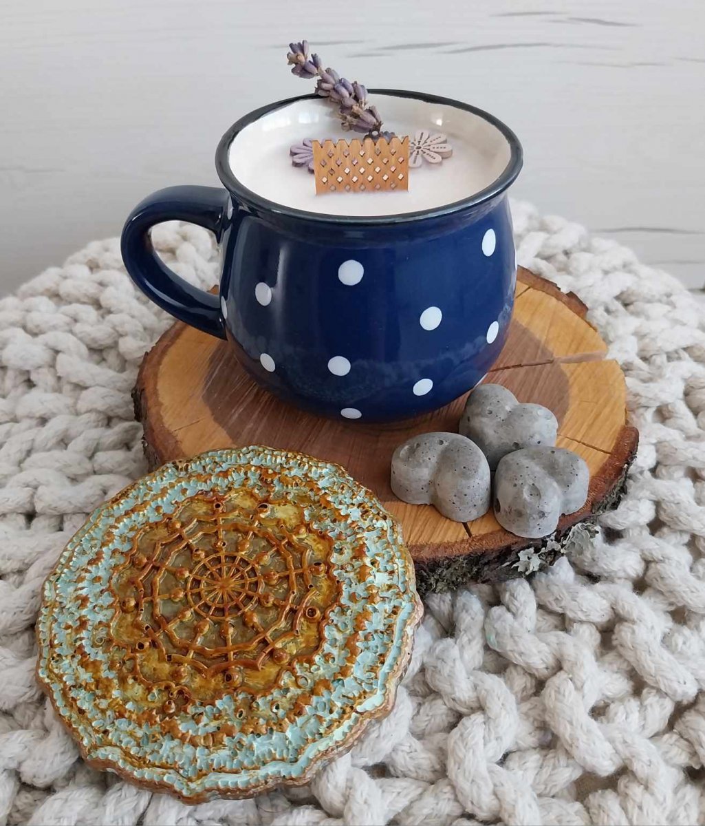 Svíčka bucláček modrý větší