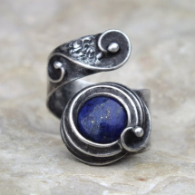 Noc plná hvězd - prsten s lapis lazuli