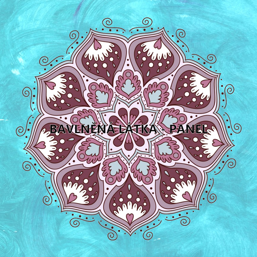 BAVLNĚNÝ PANEL - VELKÝ 35 X 35 cm MAN655