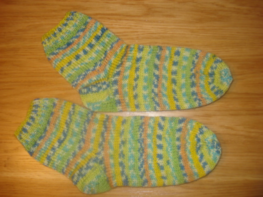 ručně pletené ponožky