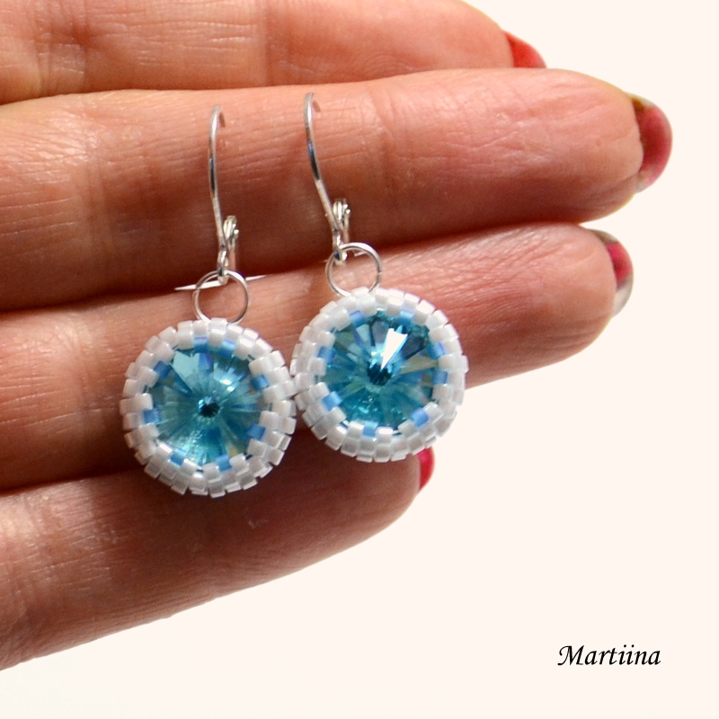 Rivolkové náušničky - swarovski - dětské III