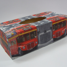 Krabice na kapesníky - London autobus