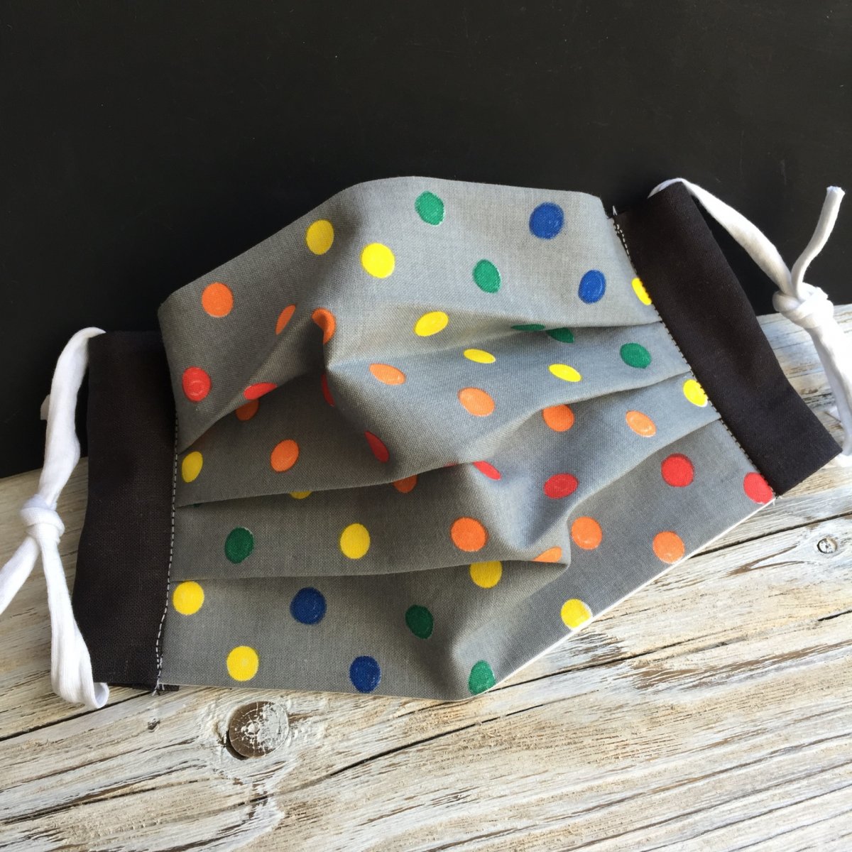 Rouška skládaná duhová 