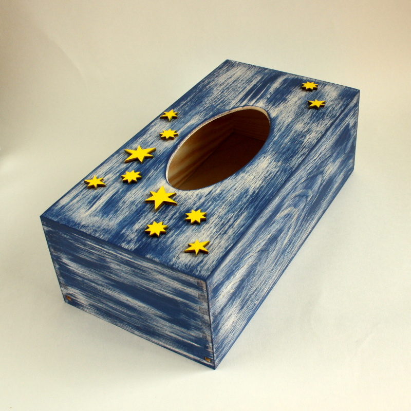 Krabička na kapesníky na noční stolek