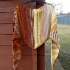Medové dny - pletený šátek