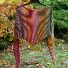 Vinobraní - pletený šátek