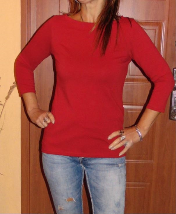 Tričko - barva tmavě červená XS - XXXL