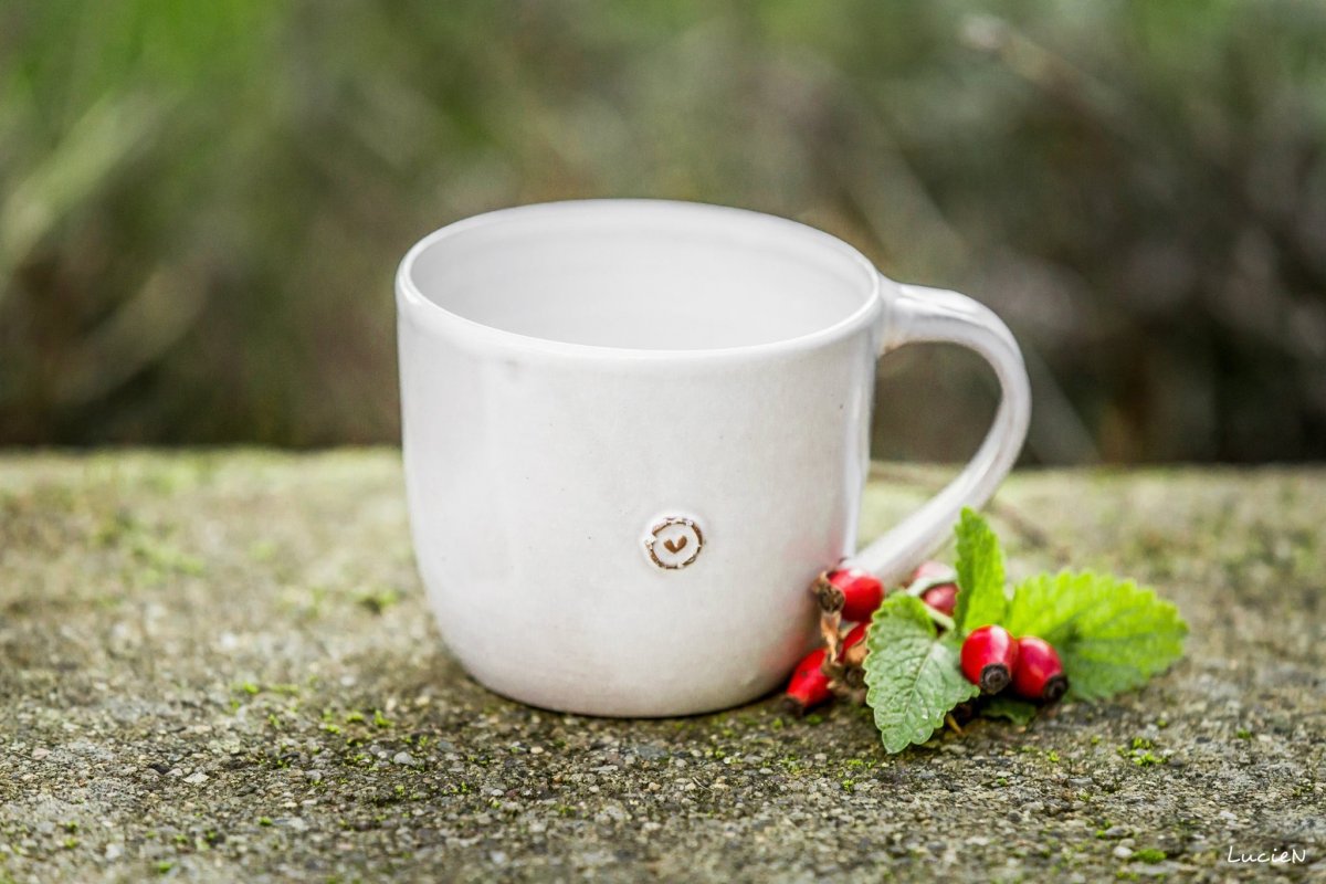 keramický hrnek se srdíčkem