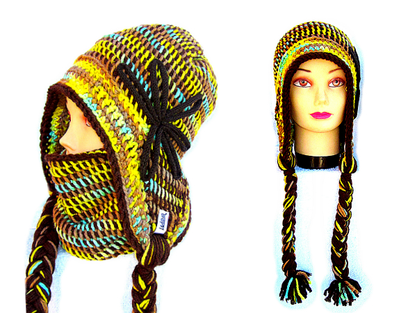 SOUPRAVA UŠANKY A NÁKRČNÍKU S APLIKACÍ- MERINO