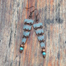 Náušnice - lesní potůčky (tyrkenit)
