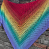 Duhové zachumlání - háčkovaný pléd