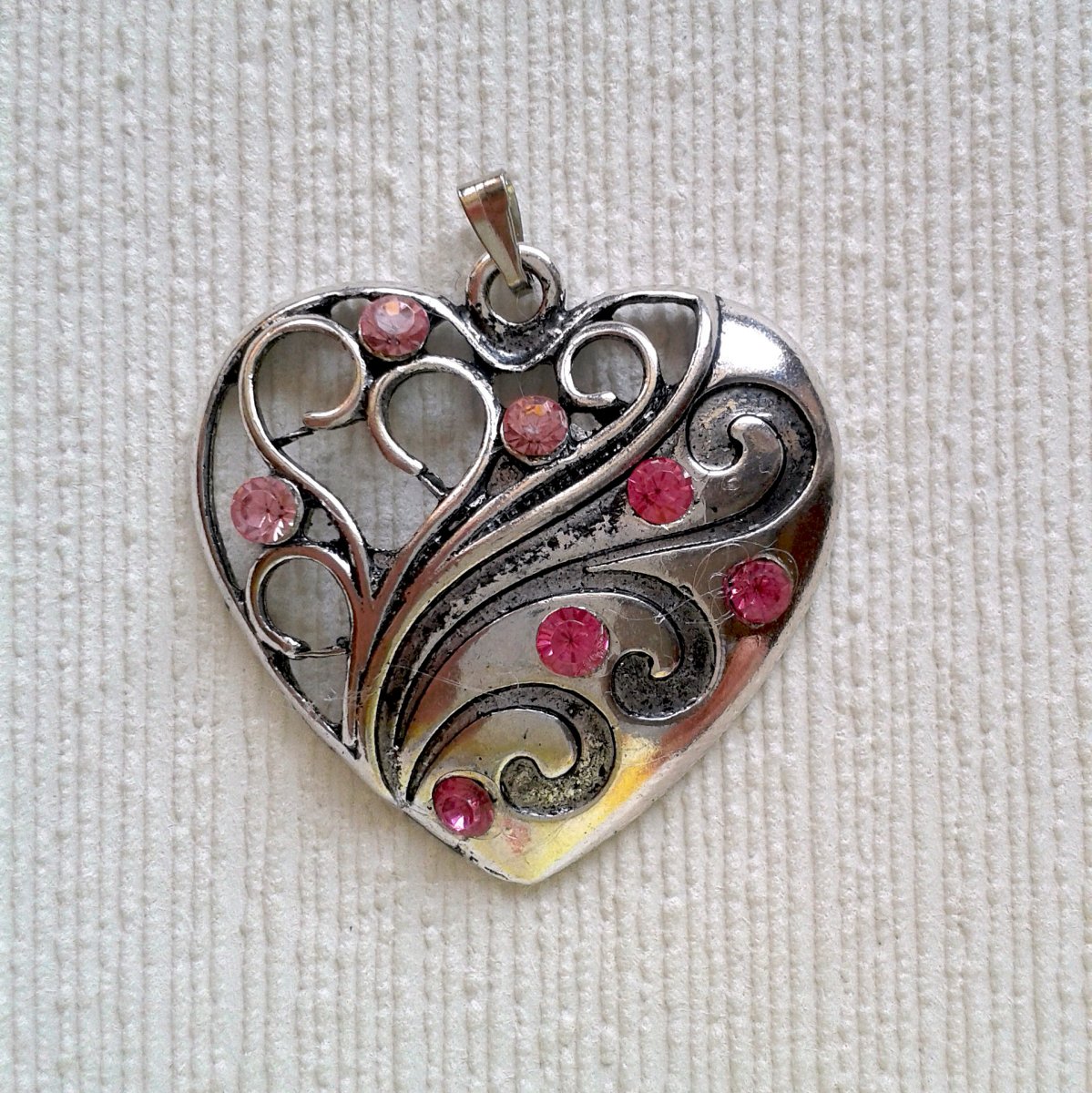 Přívěsek Starostříbrné srdíčko (714)