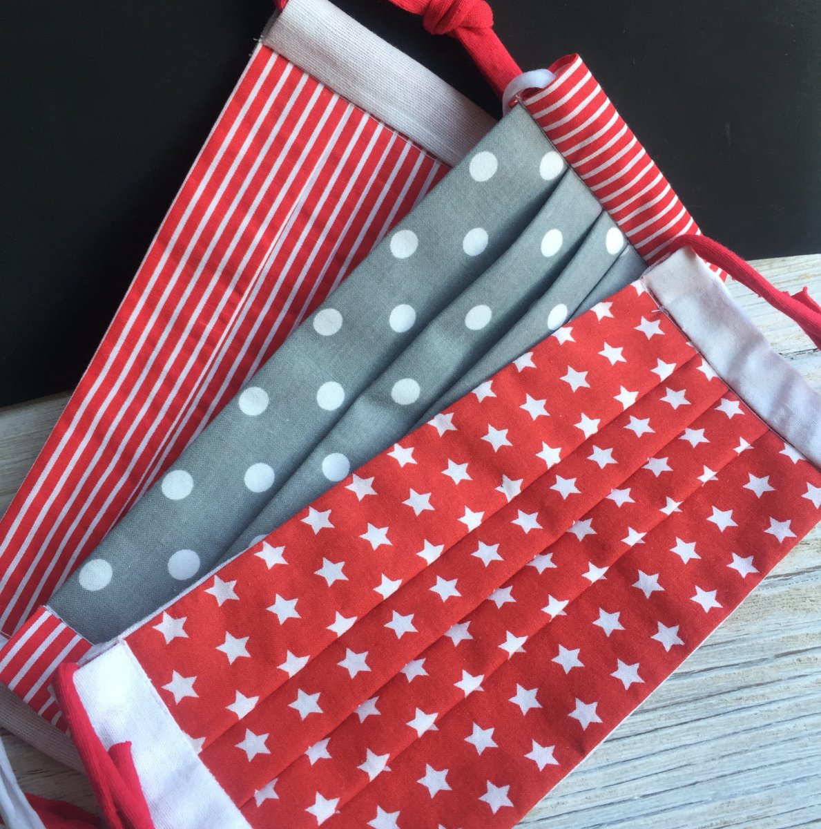 Výhodná sada - tři roušky skládané