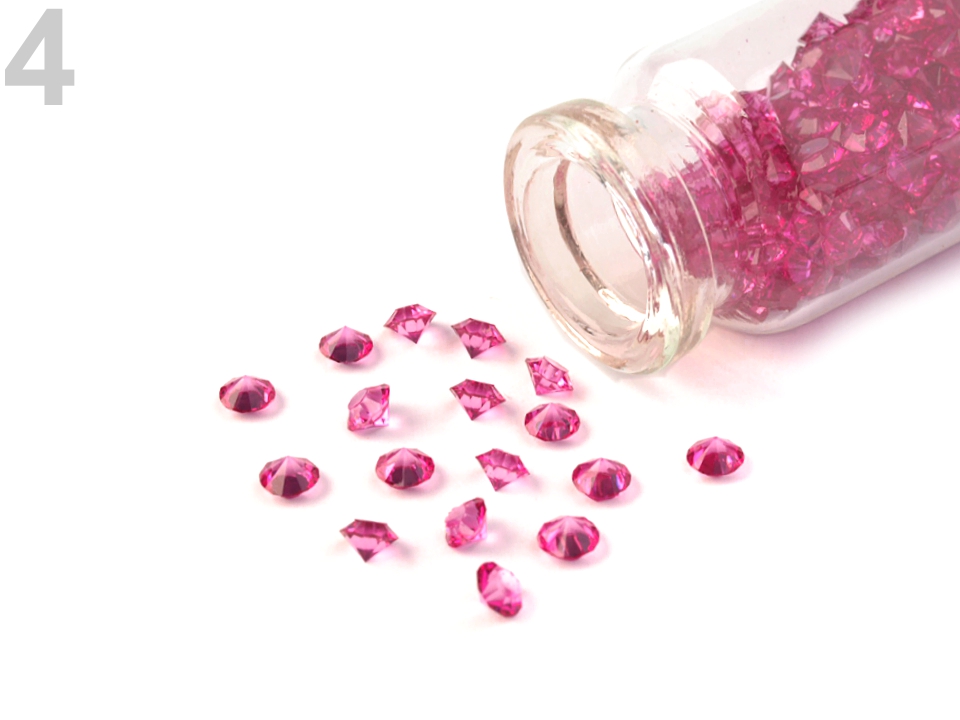 broušené kamínky 3,8-4 mm