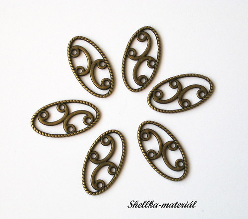 737.Konektor-ovál/ 22x12mm/ 10 kusů