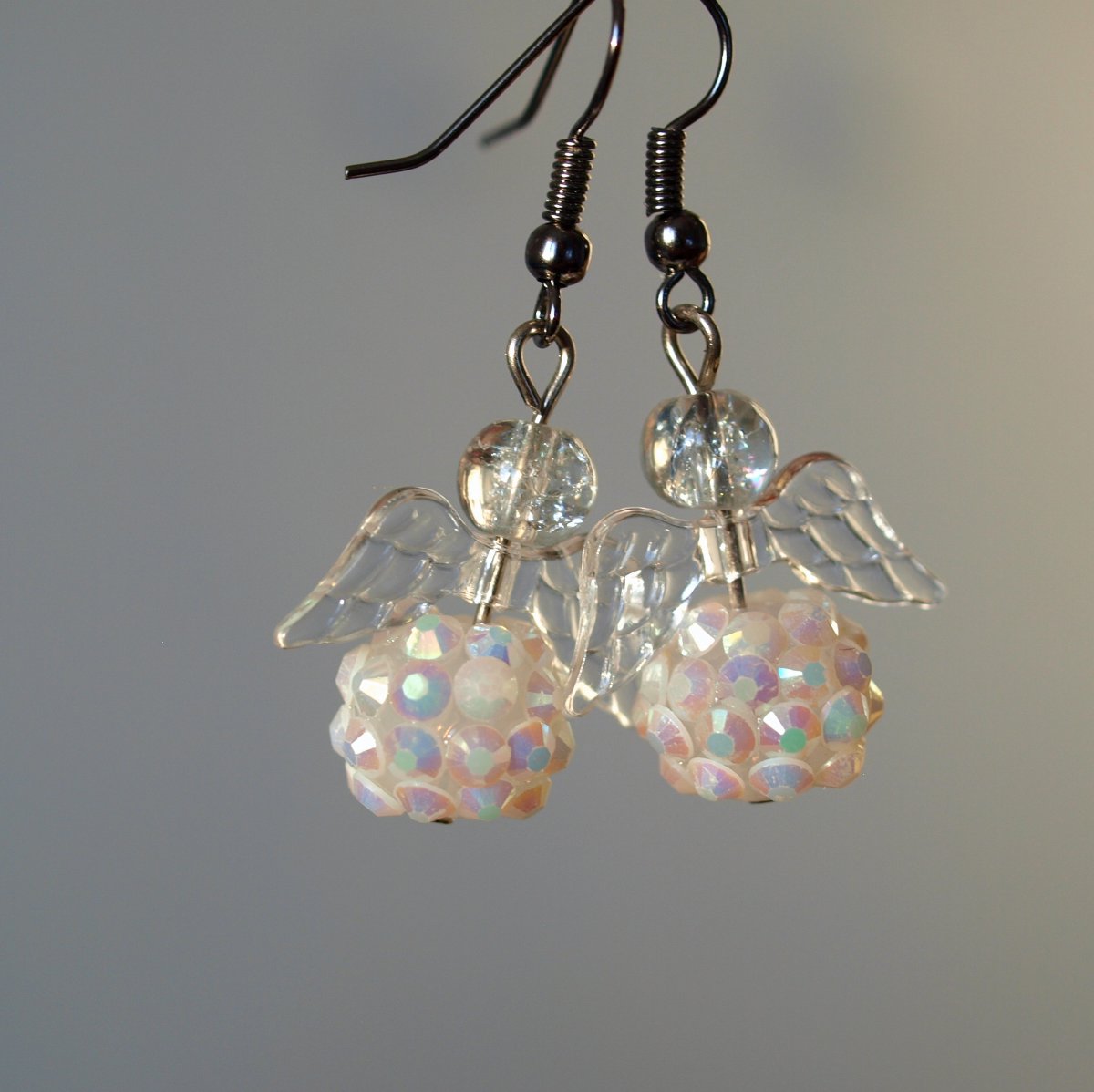 Náušnice - andělé duhoví