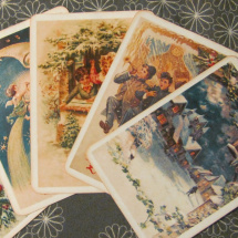 Vánoční pohlednice starodávné - sada č. 10