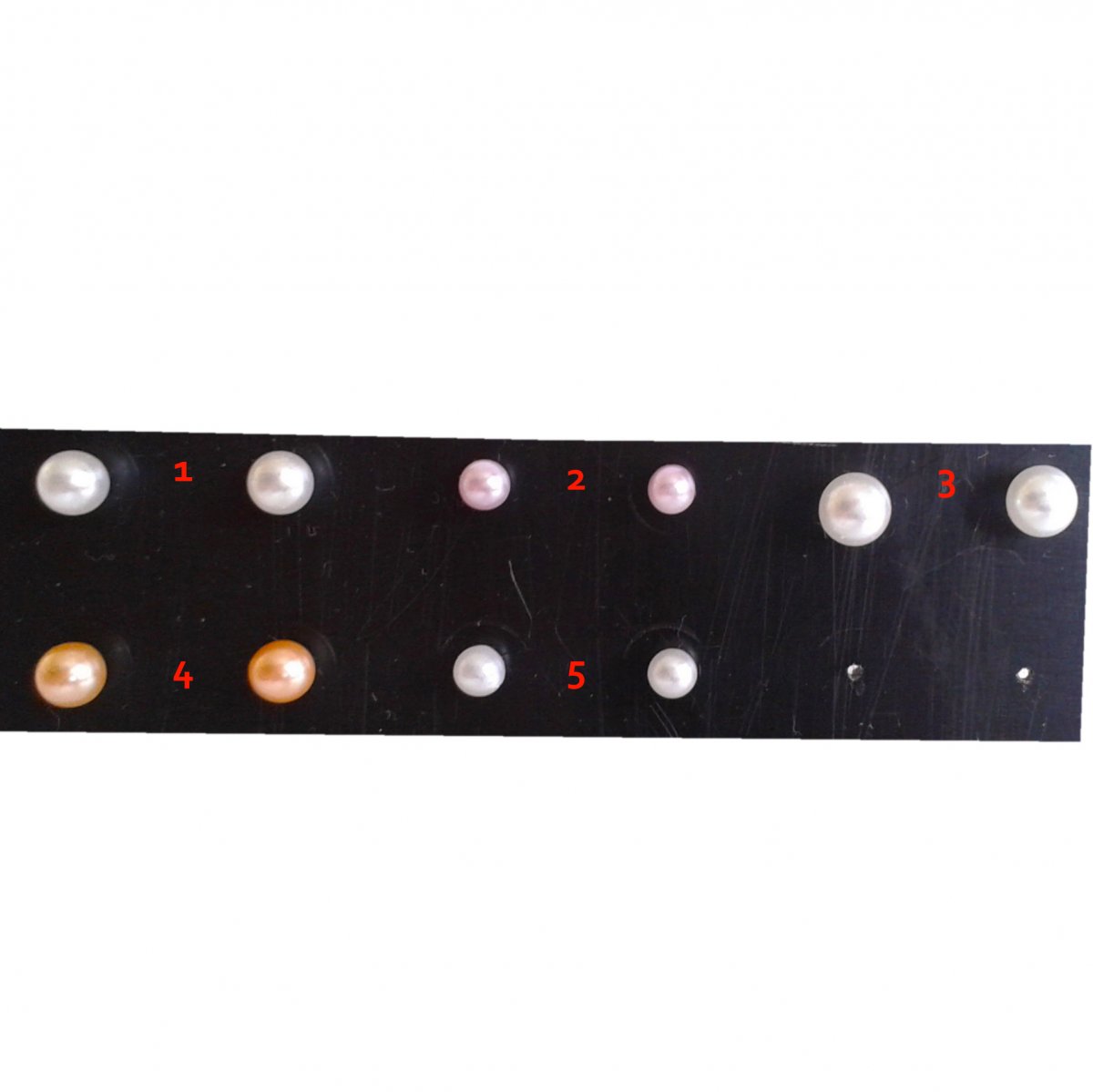 Perlové náušnice lepené 3 (760)