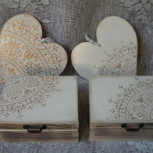 Svatební romantická krabička ( na prstýnky)