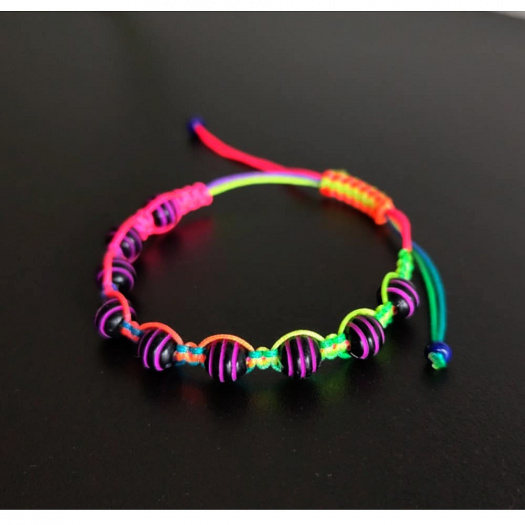 Náramek Shamballa s korálky