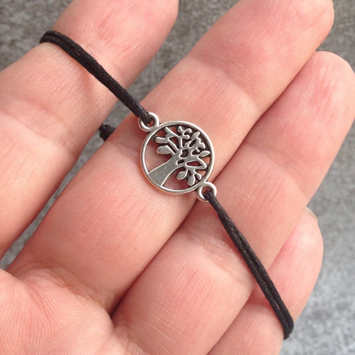 Strom života - černý náramek