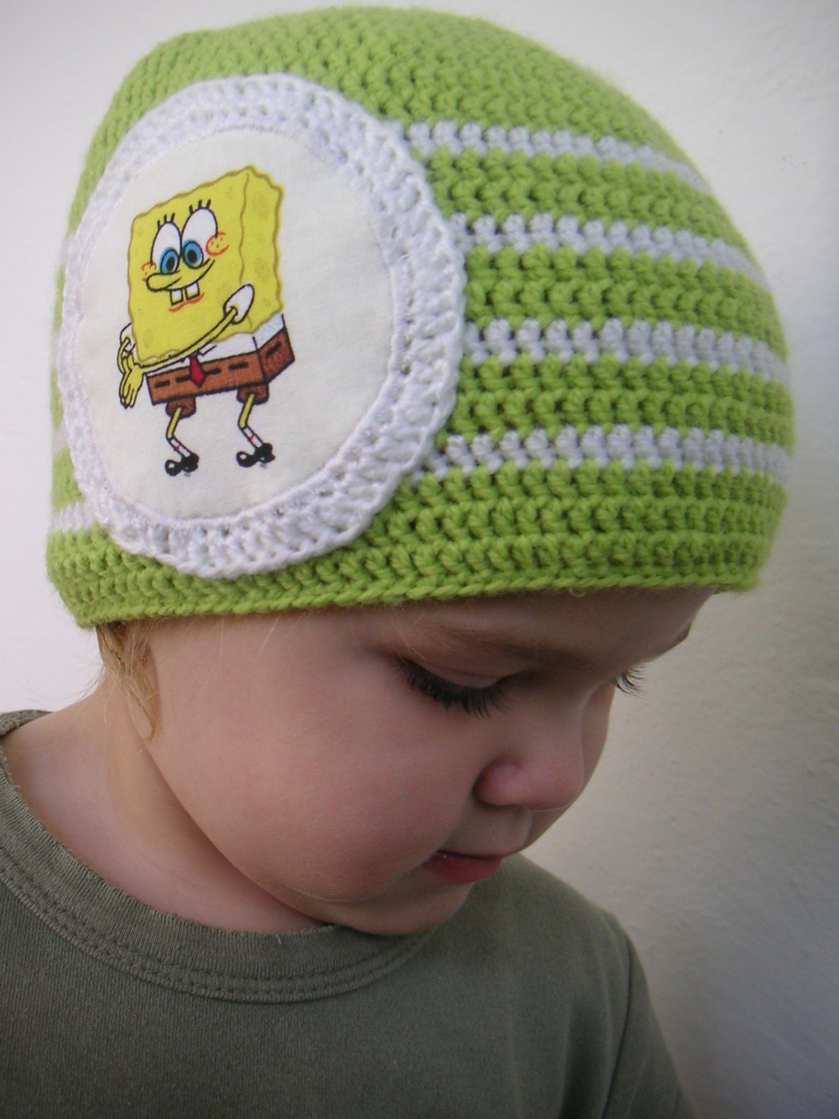 Háčkovaná čepička SPONGEBOB